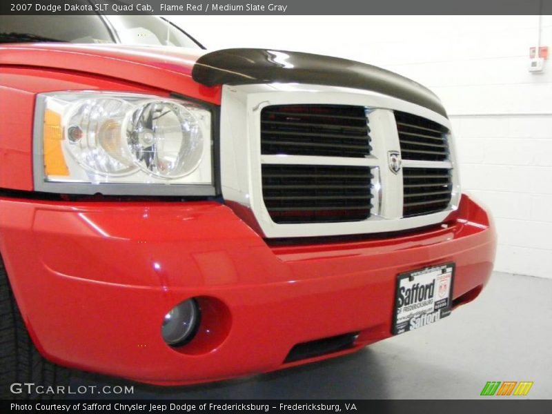 Flame Red / Medium Slate Gray 2007 Dodge Dakota SLT Quad Cab