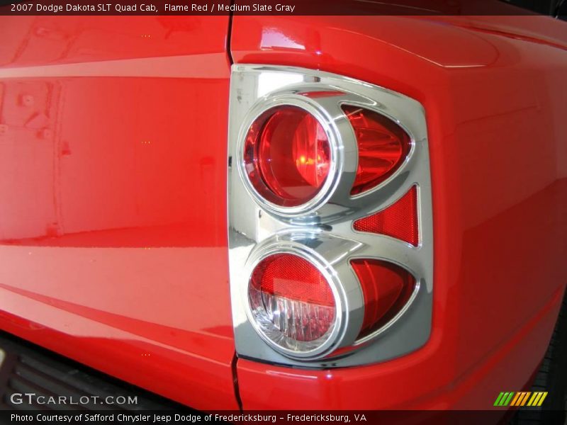 Flame Red / Medium Slate Gray 2007 Dodge Dakota SLT Quad Cab