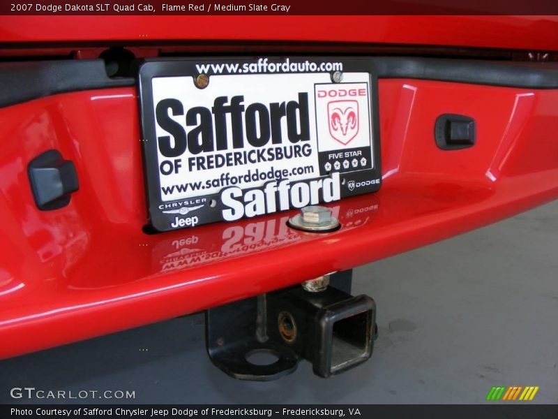 Flame Red / Medium Slate Gray 2007 Dodge Dakota SLT Quad Cab