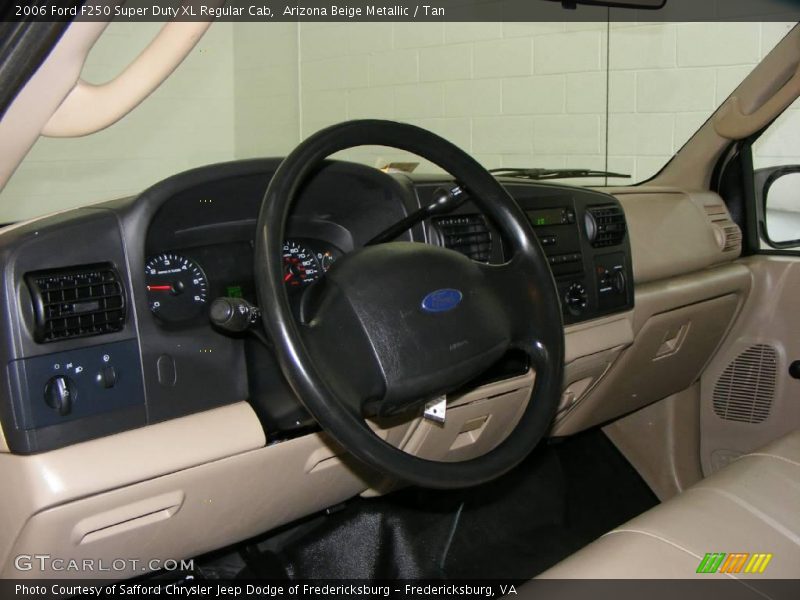 Arizona Beige Metallic / Tan 2006 Ford F250 Super Duty XL Regular Cab