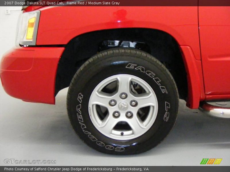Flame Red / Medium Slate Gray 2007 Dodge Dakota SLT Quad Cab