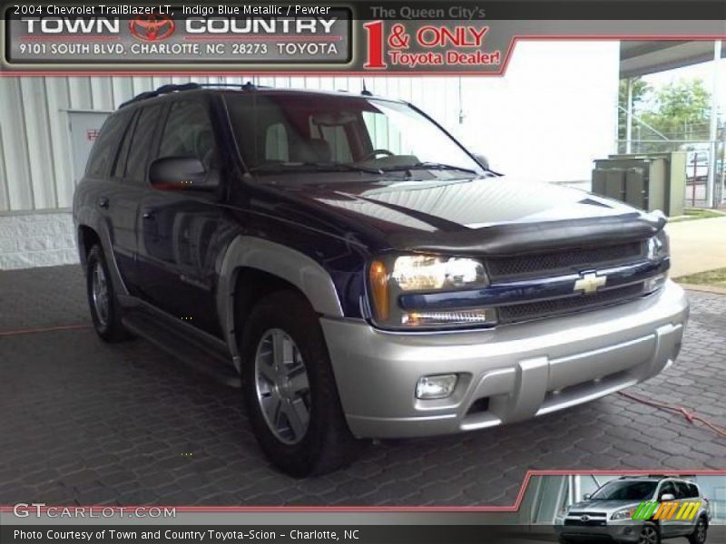 Indigo Blue Metallic / Pewter 2004 Chevrolet TrailBlazer LT