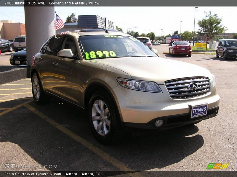 Golden Sand Metallic / Willow 2003 Infiniti FX 35 AWD