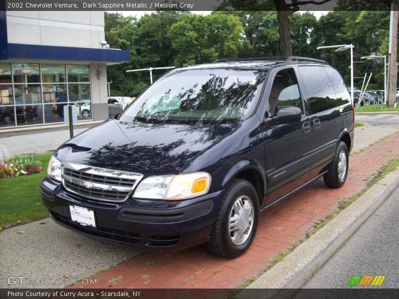 Dark Sapphire Metallic / Medium Gray 2002 Chevrolet Venture