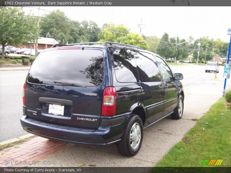 Dark Sapphire Metallic / Medium Gray 2002 Chevrolet Venture