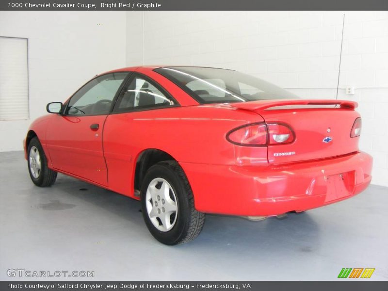 Bright Red / Graphite 2000 Chevrolet Cavalier Coupe