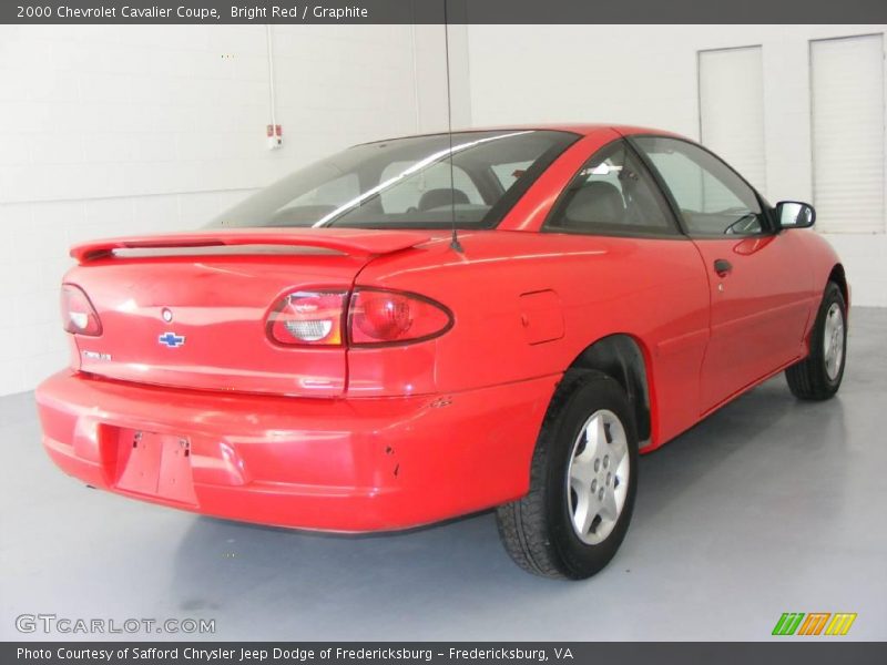 Bright Red / Graphite 2000 Chevrolet Cavalier Coupe