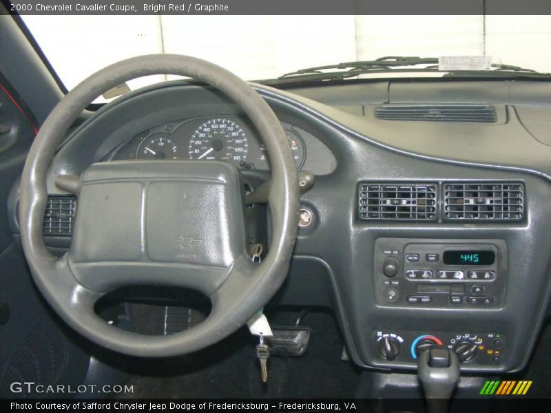 Bright Red / Graphite 2000 Chevrolet Cavalier Coupe