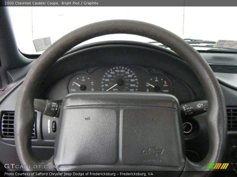 Bright Red / Graphite 2000 Chevrolet Cavalier Coupe