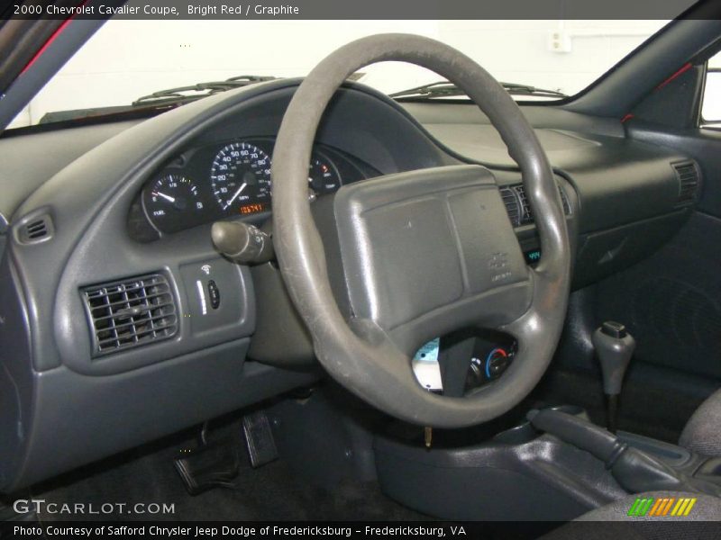 Bright Red / Graphite 2000 Chevrolet Cavalier Coupe