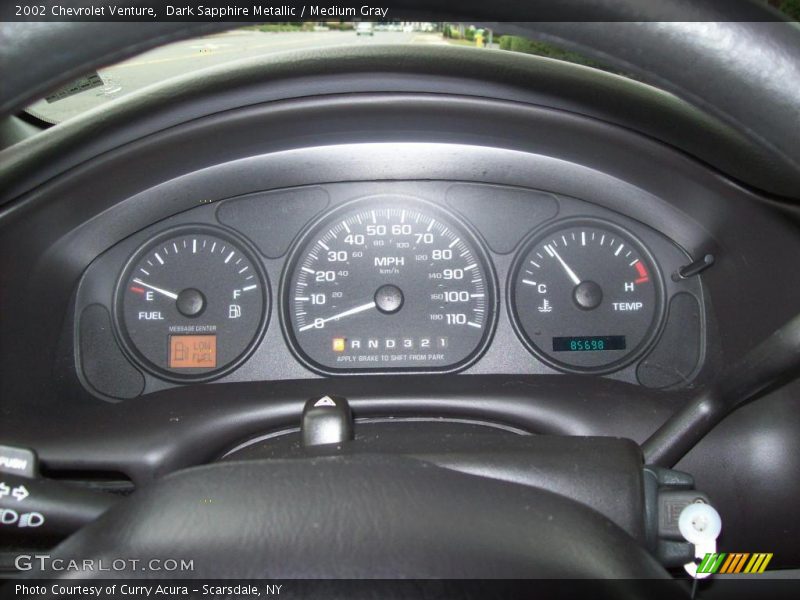 Dark Sapphire Metallic / Medium Gray 2002 Chevrolet Venture