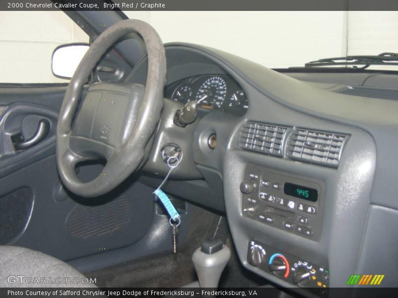 Bright Red / Graphite 2000 Chevrolet Cavalier Coupe