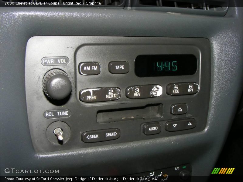 Bright Red / Graphite 2000 Chevrolet Cavalier Coupe