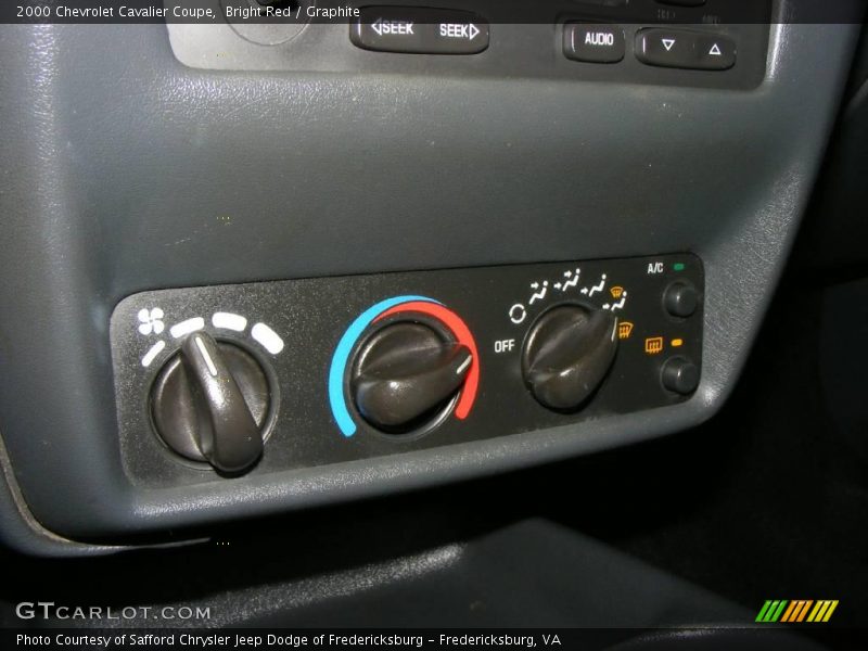 Bright Red / Graphite 2000 Chevrolet Cavalier Coupe