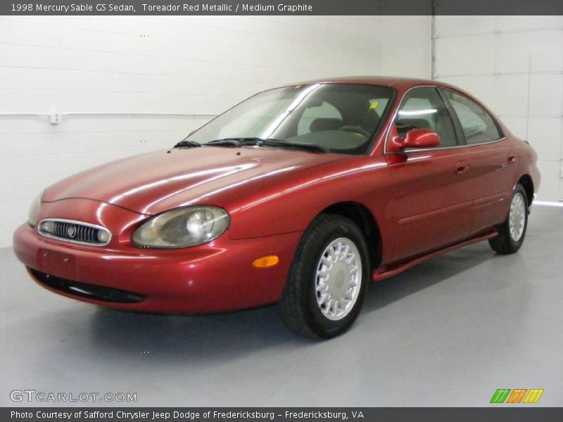 Toreador Red Metallic / Medium Graphite 1998 Mercury Sable GS Sedan