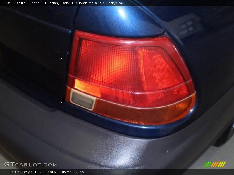 Dark Blue Pearl Metallic / Black/Gray 1998 Saturn S Series SL1 Sedan