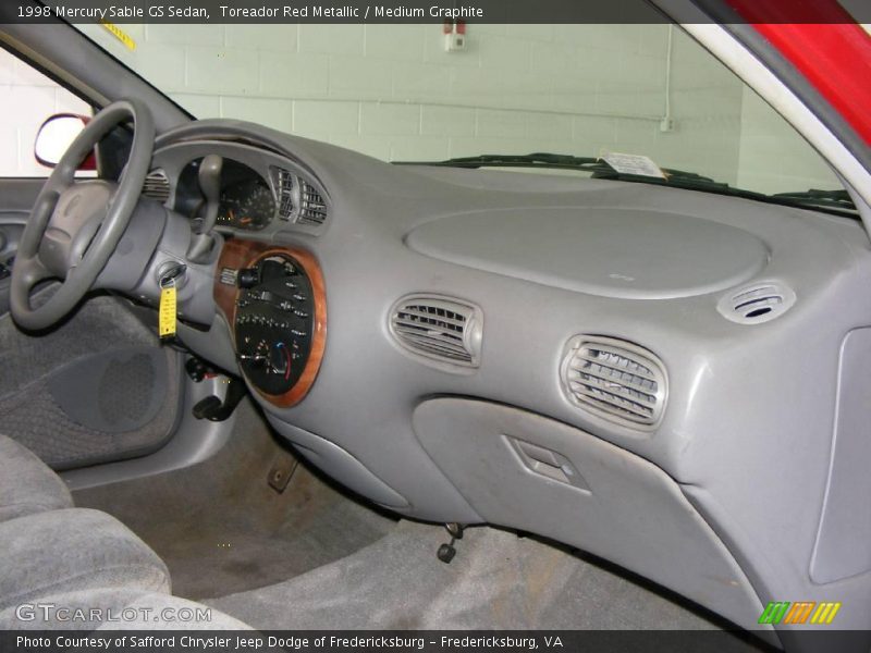 Toreador Red Metallic / Medium Graphite 1998 Mercury Sable GS Sedan