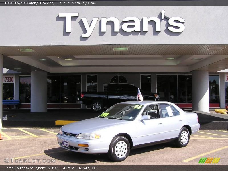 Platinum Metallic / Gray 1996 Toyota Camry LE Sedan