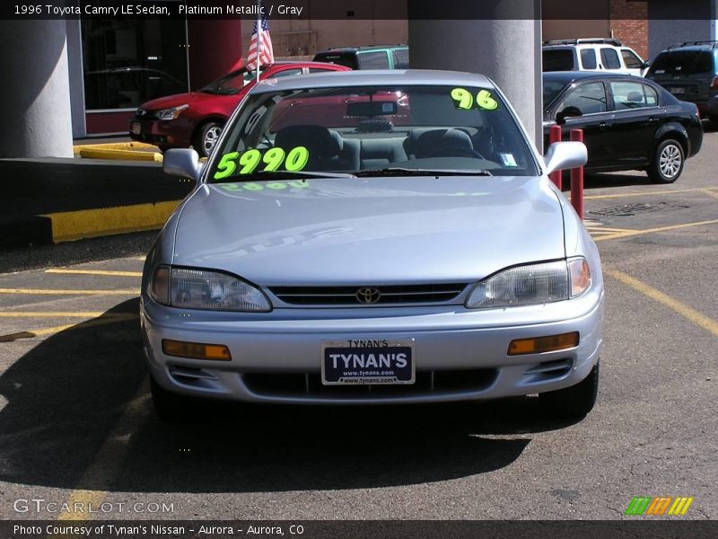 Platinum Metallic / Gray 1996 Toyota Camry LE Sedan