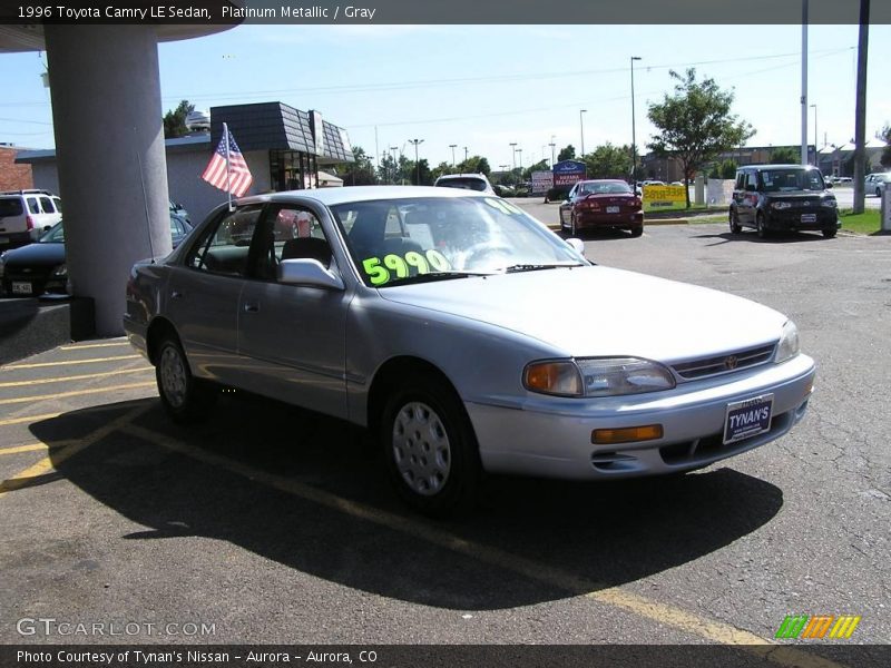 Platinum Metallic / Gray 1996 Toyota Camry LE Sedan