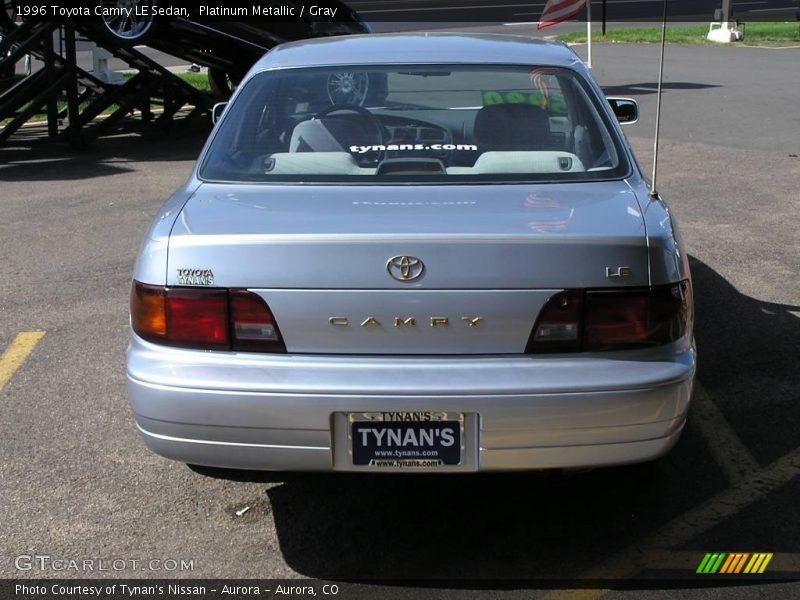 Platinum Metallic / Gray 1996 Toyota Camry LE Sedan