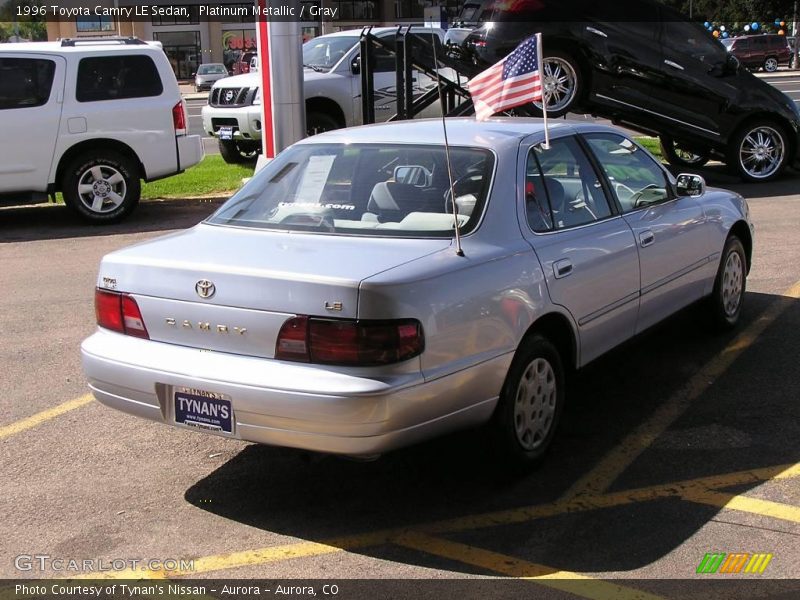 Platinum Metallic / Gray 1996 Toyota Camry LE Sedan
