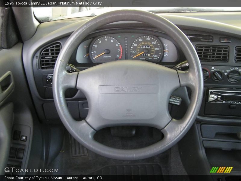 Platinum Metallic / Gray 1996 Toyota Camry LE Sedan