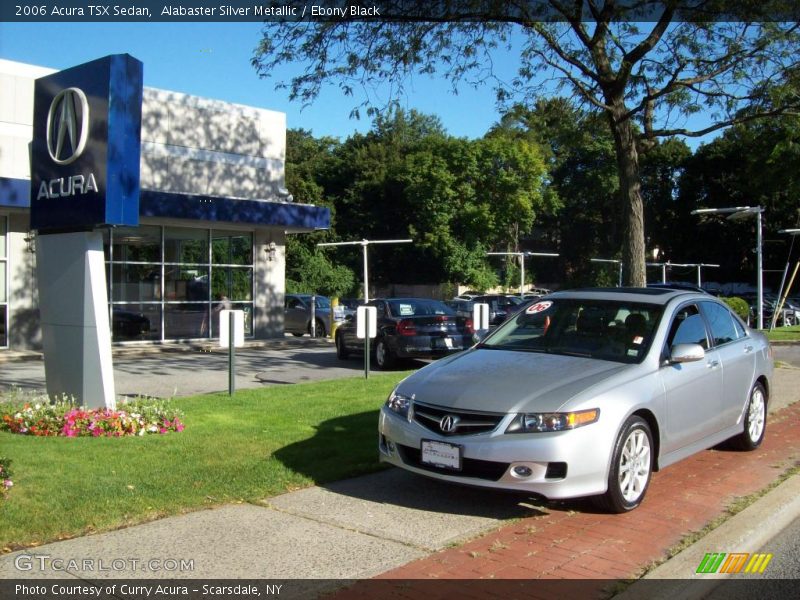 Alabaster Silver Metallic / Ebony Black 2006 Acura TSX Sedan