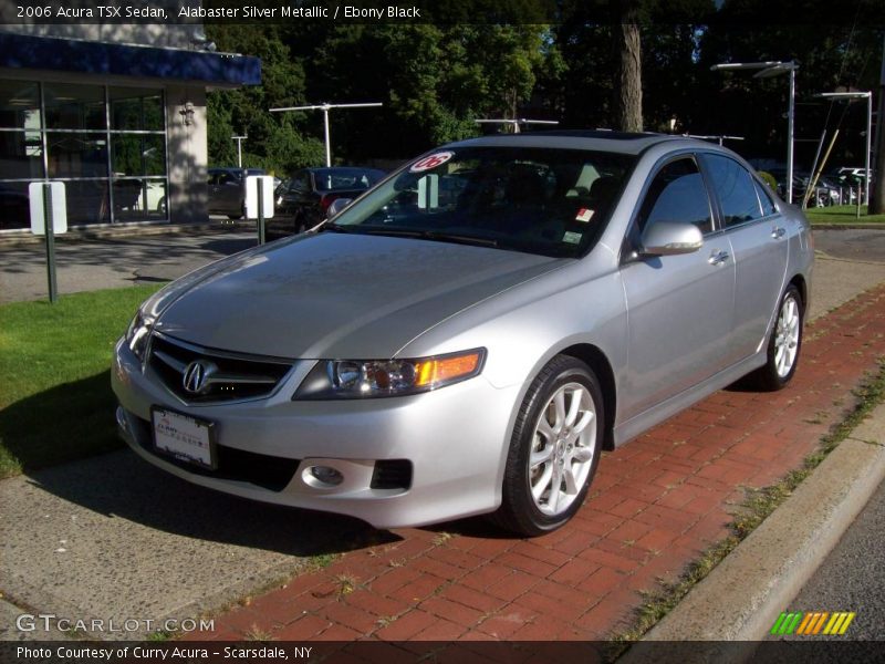 Alabaster Silver Metallic / Ebony Black 2006 Acura TSX Sedan