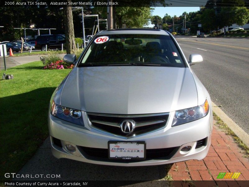 Alabaster Silver Metallic / Ebony Black 2006 Acura TSX Sedan