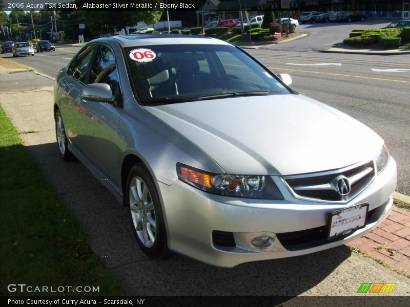 Alabaster Silver Metallic / Ebony Black 2006 Acura TSX Sedan