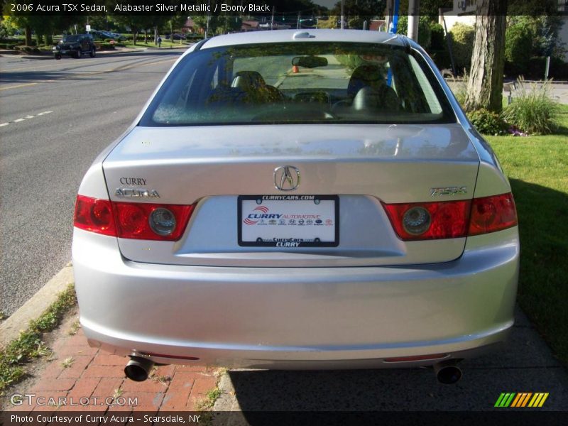 Alabaster Silver Metallic / Ebony Black 2006 Acura TSX Sedan