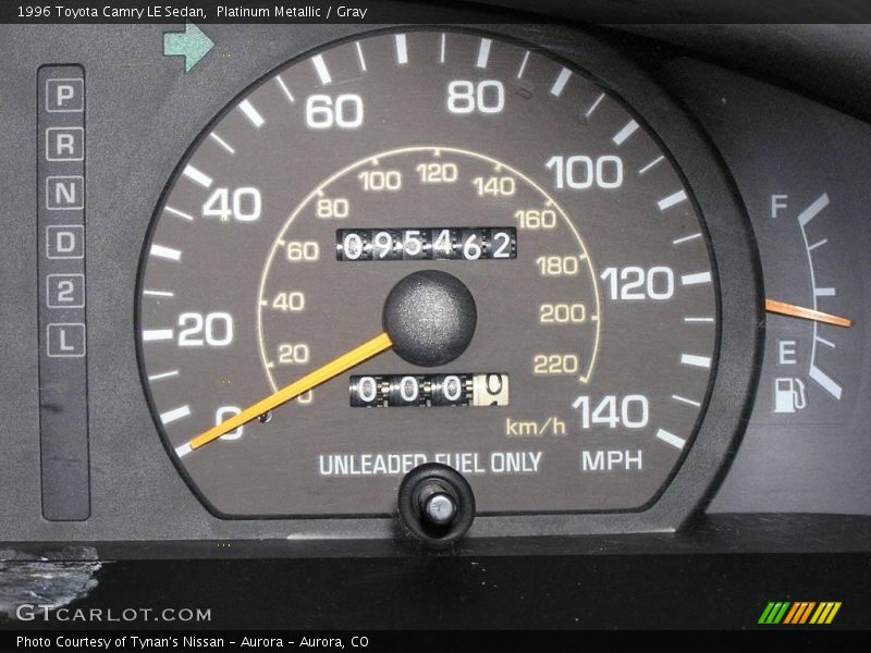 Platinum Metallic / Gray 1996 Toyota Camry LE Sedan