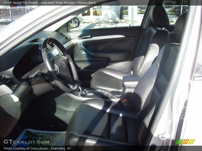 Alabaster Silver Metallic / Ebony Black 2006 Acura TSX Sedan