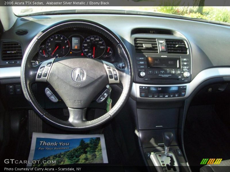 Alabaster Silver Metallic / Ebony Black 2006 Acura TSX Sedan