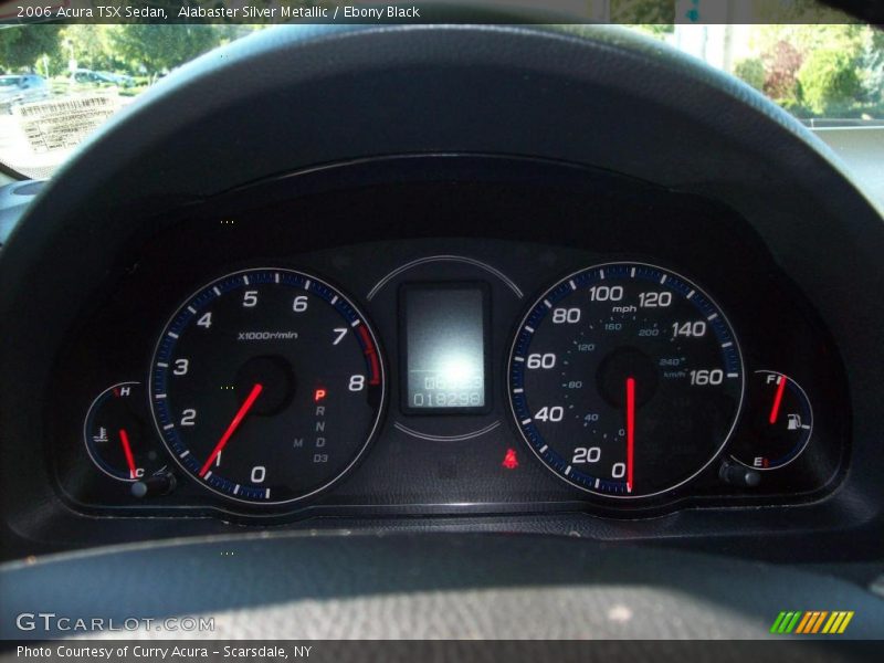 Alabaster Silver Metallic / Ebony Black 2006 Acura TSX Sedan
