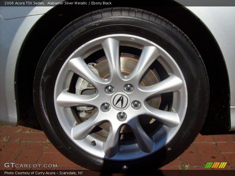 Alabaster Silver Metallic / Ebony Black 2006 Acura TSX Sedan