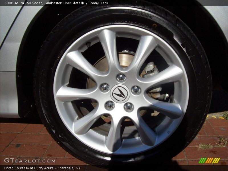 Alabaster Silver Metallic / Ebony Black 2006 Acura TSX Sedan