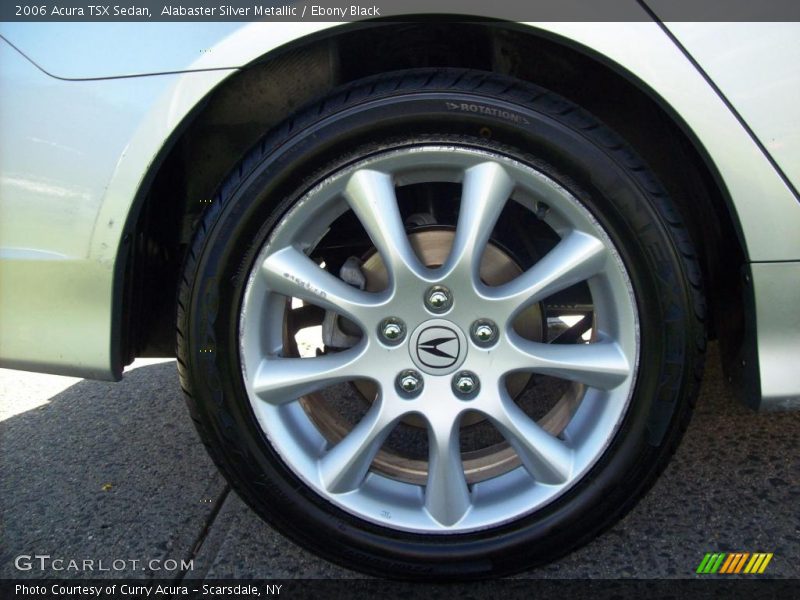 Alabaster Silver Metallic / Ebony Black 2006 Acura TSX Sedan