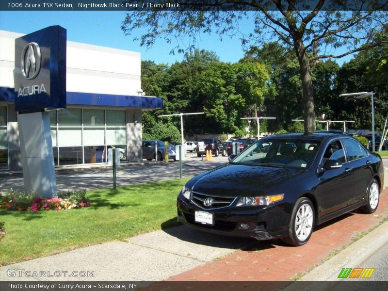 Nighthawk Black Pearl / Ebony Black 2006 Acura TSX Sedan