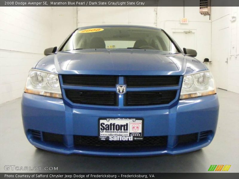 Marathon Blue Pearl / Dark Slate Gray/Light Slate Gray 2008 Dodge Avenger SE