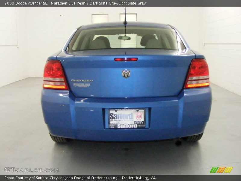 Marathon Blue Pearl / Dark Slate Gray/Light Slate Gray 2008 Dodge Avenger SE