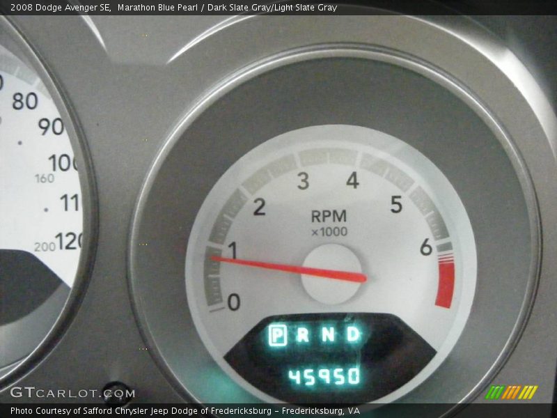 Marathon Blue Pearl / Dark Slate Gray/Light Slate Gray 2008 Dodge Avenger SE