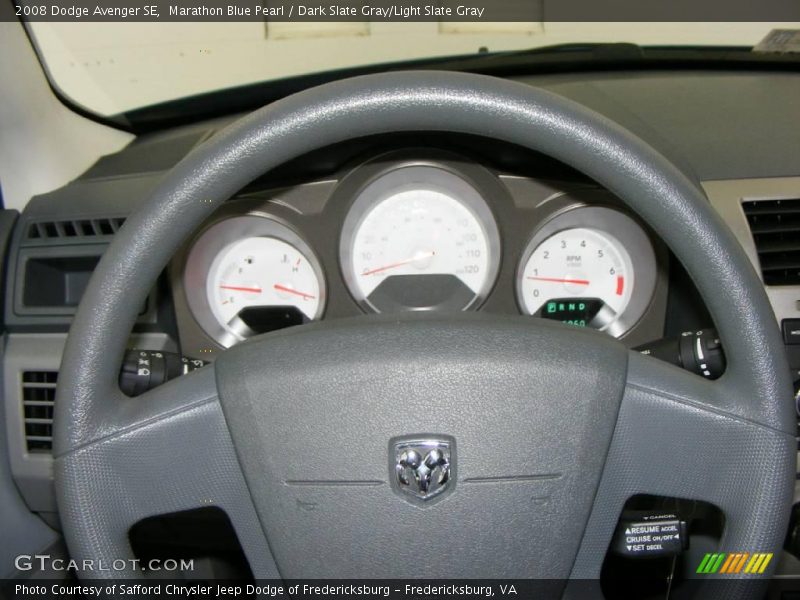 Marathon Blue Pearl / Dark Slate Gray/Light Slate Gray 2008 Dodge Avenger SE