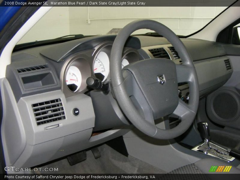 Marathon Blue Pearl / Dark Slate Gray/Light Slate Gray 2008 Dodge Avenger SE