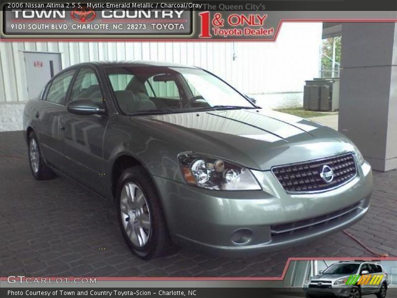 Mystic Emerald Metallic / Charcoal/Gray 2006 Nissan Altima 2.5 S