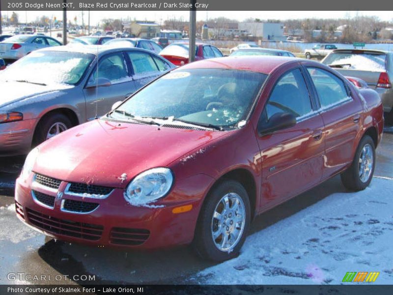 Blaze Red Crystal Pearlcoat / Dark Slate Gray 2005 Dodge Neon SXT