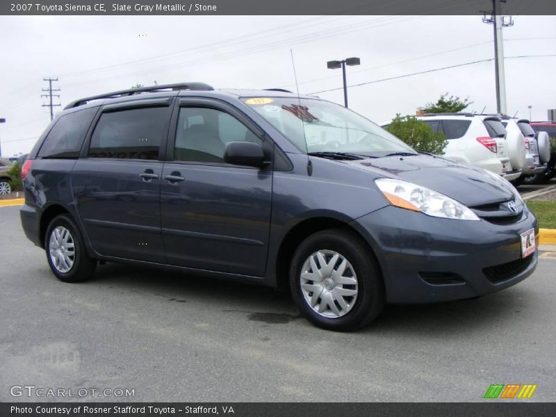 Slate Gray Metallic / Stone 2007 Toyota Sienna CE