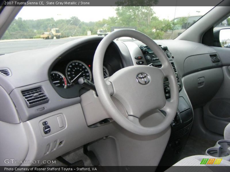 Slate Gray Metallic / Stone 2007 Toyota Sienna CE