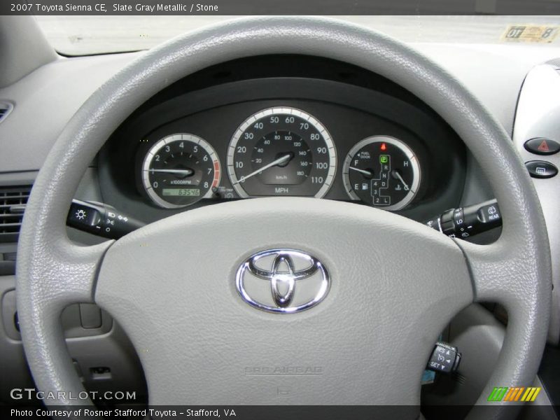 Slate Gray Metallic / Stone 2007 Toyota Sienna CE
